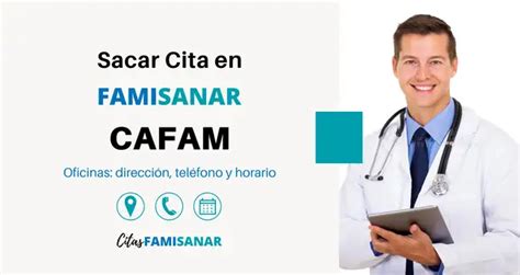 numero citas cafam famisanar|Cafam 